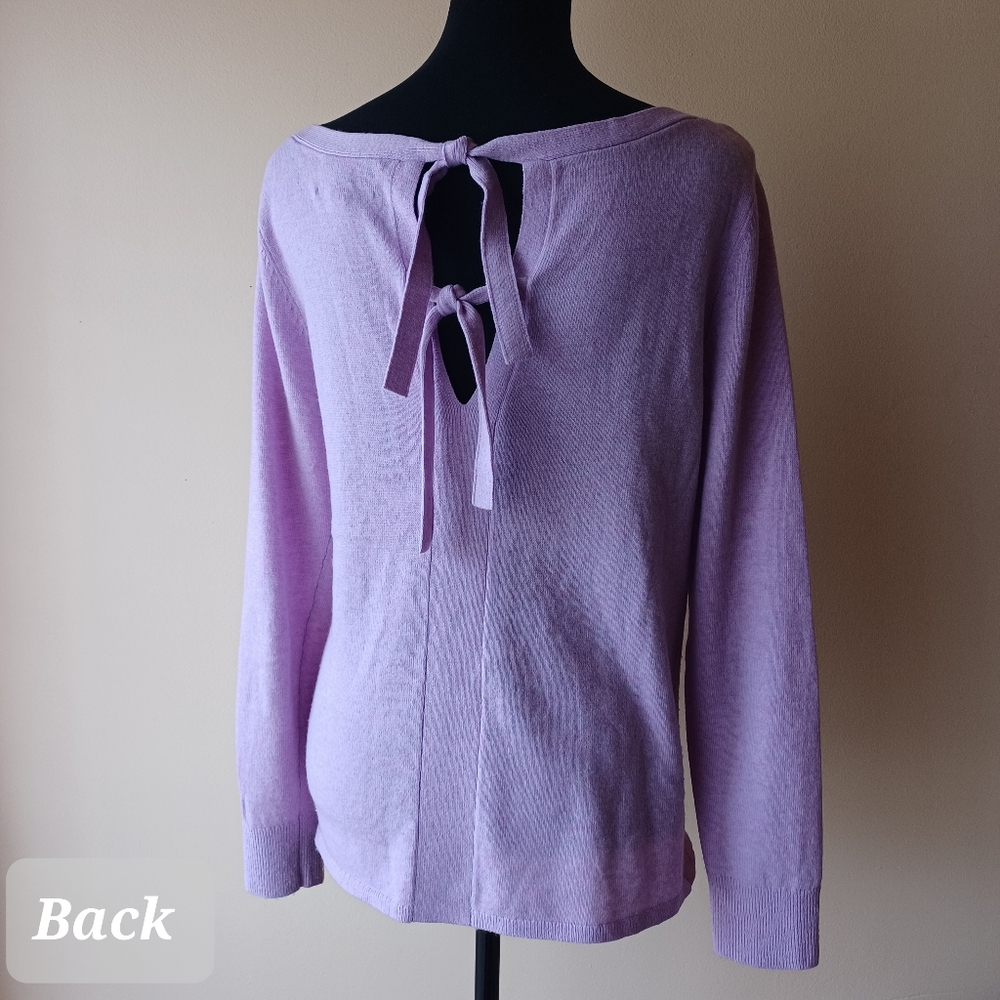 Banana Republic Fine Italian Yarn by Filpucci Tie Back Wool Cashmere Swe…